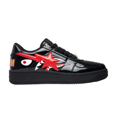 Pre-owned Bape Sta Low 'black Shark Face'