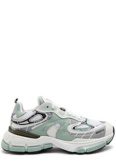 Axel Arigato Ghost Trip Rubber Panelled Mesh Trainers In Green