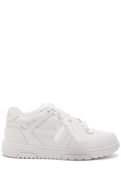 Off-white Out Of Office Panelled Leather Sneakers In White