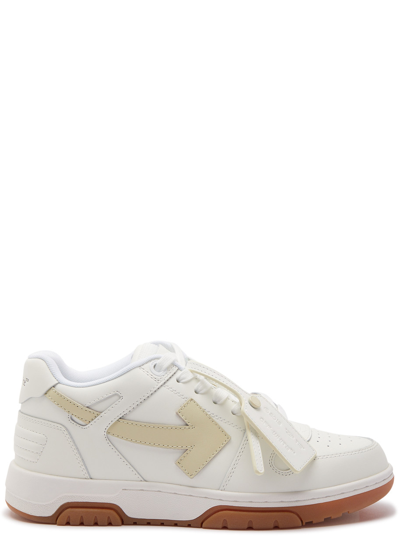 Off-white Out Of Office Panelled Leather Sneakers In White