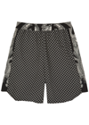 BALMAIN PRINTED STRETCH-JERSEY SHORTS