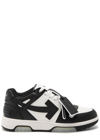 Off-white Off White Out Of Office Leather Sneakers In Black And White