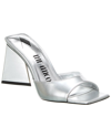 Attico Mule ''mini Devon'' Silver In Silver
