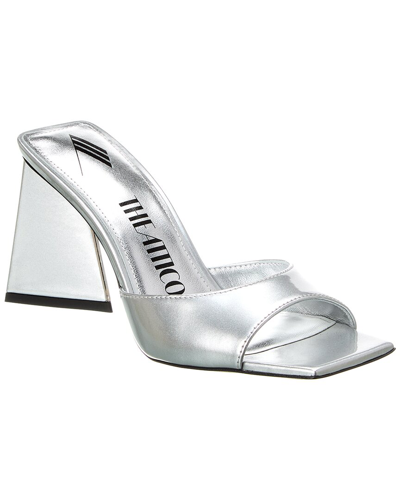 Attico The  Mini Devon Mule In Silver