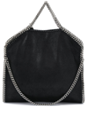 Stella Mccartney Black Large Chain Tote Handbag For Women In Black  