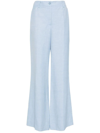 P.a.r.o.s.h Tailored Wide-leg Trousers In Blue