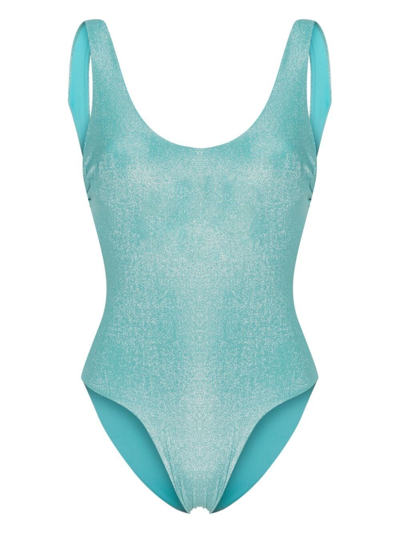 Fisico Glitter-embellished Swimsuit In Blue