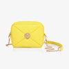 ABEL & LULA GIRLS YELLOW QUILTED FAUX LEATHER BAG (17CM)