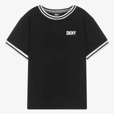 Dkny Teen Black Organic Cotton T-shirt