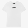 DKNY DKNY TEEN BOYS WHITE COTTON T-SHIRT