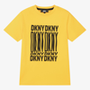 DKNY DKNY TEEN BOYS YELLOW COTTON T-SHIRT