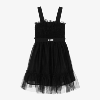 Msgm Babies'  Girls Black Tulle Dress