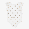 GIVENCHY GIRLS WHITE & GOLD 4G SWIMSUIT