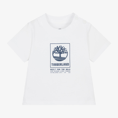 Timberland Babies' Boys White Organic Cotton T-shirt