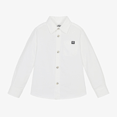 Timberland Babies' Boys White Oxford Cotton Shirt