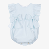 PHI CLOTHING BABY GIRLS PALE BLUE COTTON SHORTIE