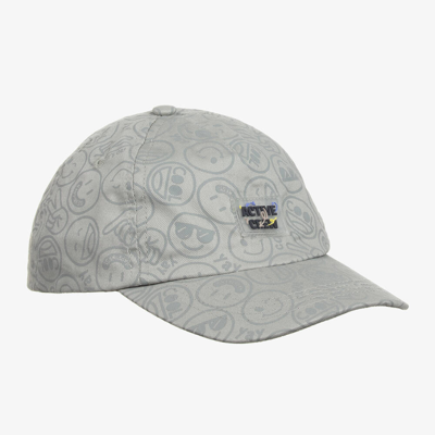 Mayoral Babies' Grey Smiling Face Cotton Cap