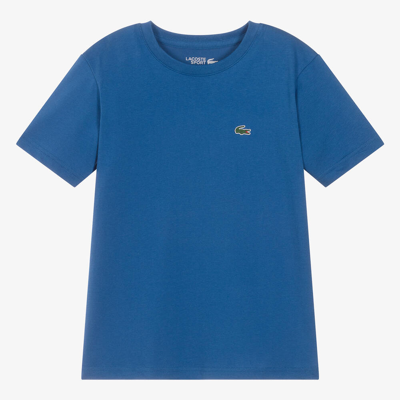 Lacoste Teen Blue Ultra Dry T-shirt