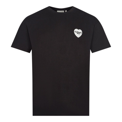 Carhartt Heart Bandana T-shirt In Black,white Stone Washed