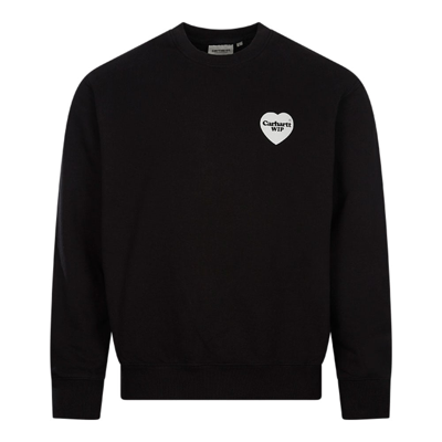 Carhartt Heart Bandana Logo-print Sweatshirt In Black