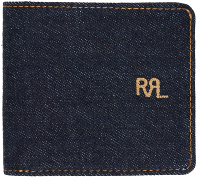 Rrl Indigo Denim Billfold Wallet