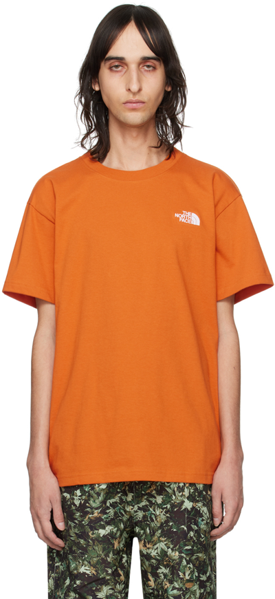 The North Face Orange Evolution T-shirt In Pco Desert Rust