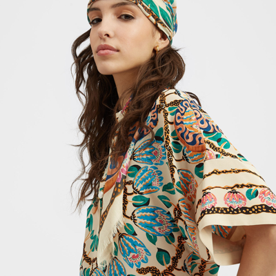 La Doublej Light Scarf In Eve Ecru