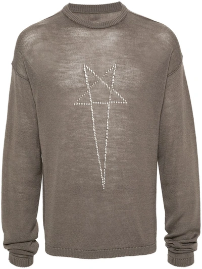 Rick Owens Sweater In Grey