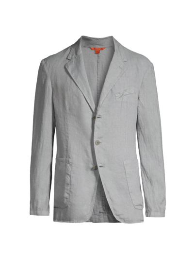 Barena Venezia Men's Rizzo Linen Three-button Blazer In Cenere