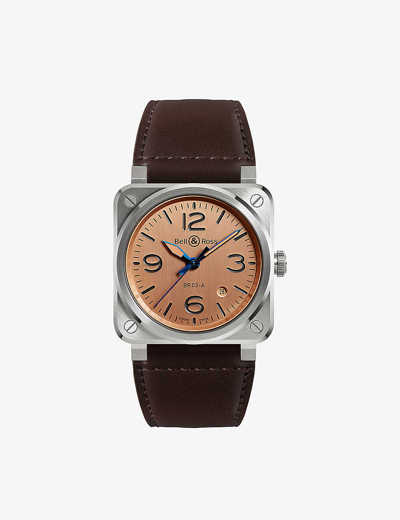 Bell & Ross Copper Br03a-gb-st/sca Aviation Stainless-steel Automatic Watch