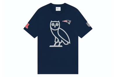 Pre-owned Ovo X Nfl New England Patriots Game Day T-shirt Blue