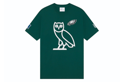 Pre-owned Ovo X Nfl Philadelphia Eagles Game Day T-shirt Green