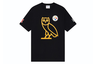 Pre-owned Ovo X Nfl Pittsburgh Steelers Game Day T-shirt Black