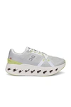 On Cloudeclipse Mesh Running Sneakers In White & Sand