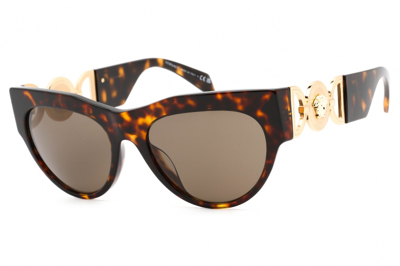 Pre-owned Versace Winged Medusa Sunglasses Tortise (ve4440u-108/3)