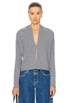 Guest In Residence Stealth Cashmere Multicolor Cardigan In Steel