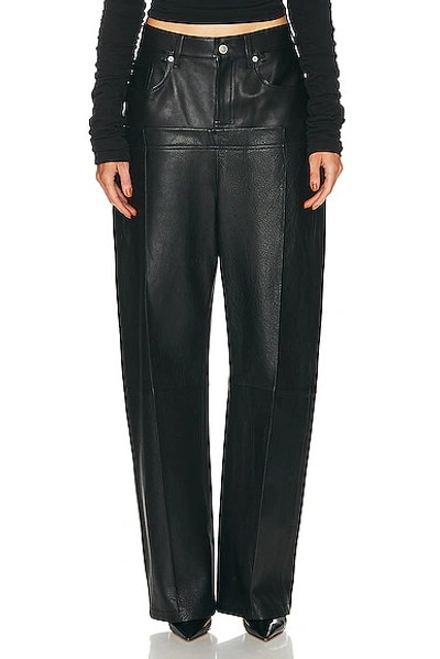 Ezr Double Waistband Pant In Black