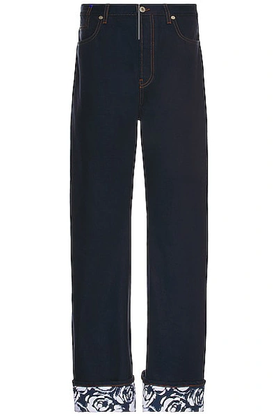 Burberry Relaxed Denim Jean In Blue