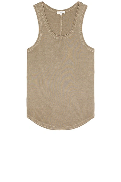Agolde Taupe Morris Tank Top In Trail