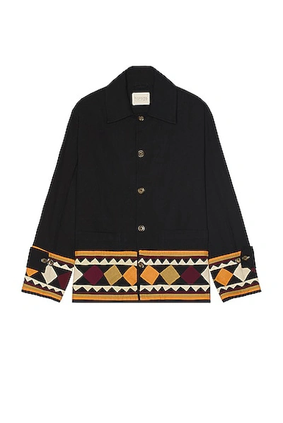 Harago Black Appliqué Jacket