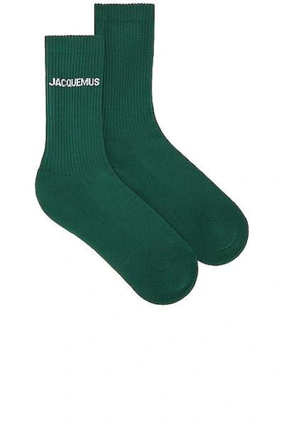 Jacquemus Les Chaussettes  In Dark Green