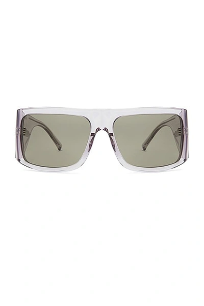 Attico Andre Sunglasses In Smoke  Silver  & Brown