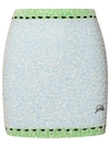 Gcds Boucle Mini Skirt In Blue