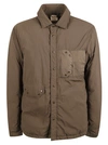 Ten C Padded Press-stud Shirt Jacket In Brown