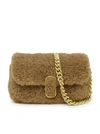 MARC JACOBS CAMEL SYNTHETIC FUR THE MINI BAG