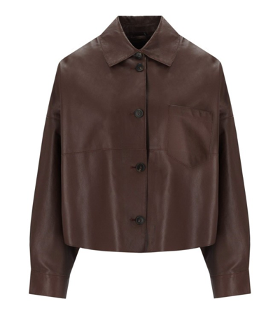 Max Mara Vortice Brown Shirt Jacket