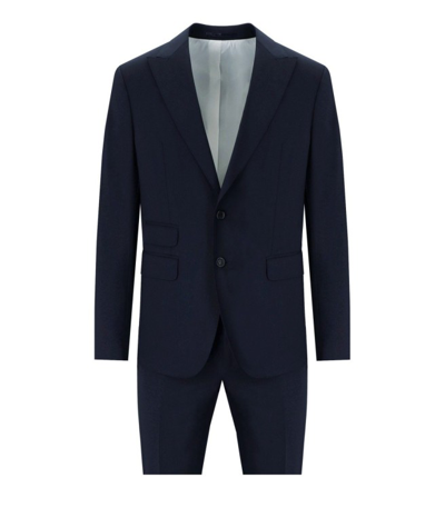 Dsquared2 London Dark Blue Suit In Black