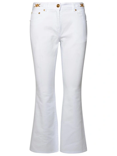 Versace White Cotton Jeans