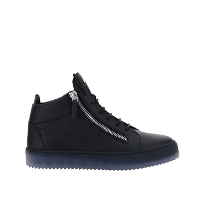 Giuseppe Zanotti Leather Sneakers In Black