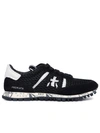 Premiata Low Top Sneakers With Contrast Heel Tab In Black